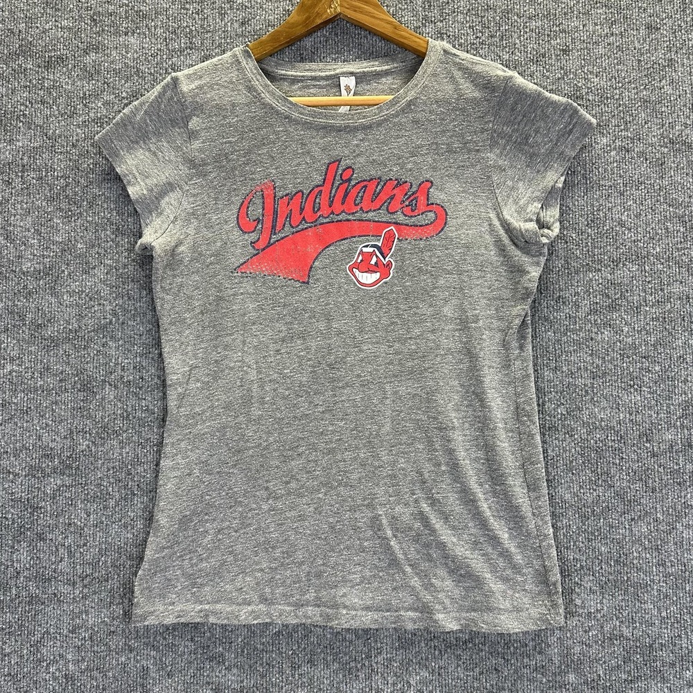 Vintage Cleveland Indians Shirt Womens XL Gray MLB Baseball Cabrera 13 Graphic